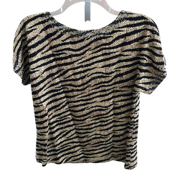 St John Evening Marie Gray Santana Knit Shirt Top - Picture 6 of 8